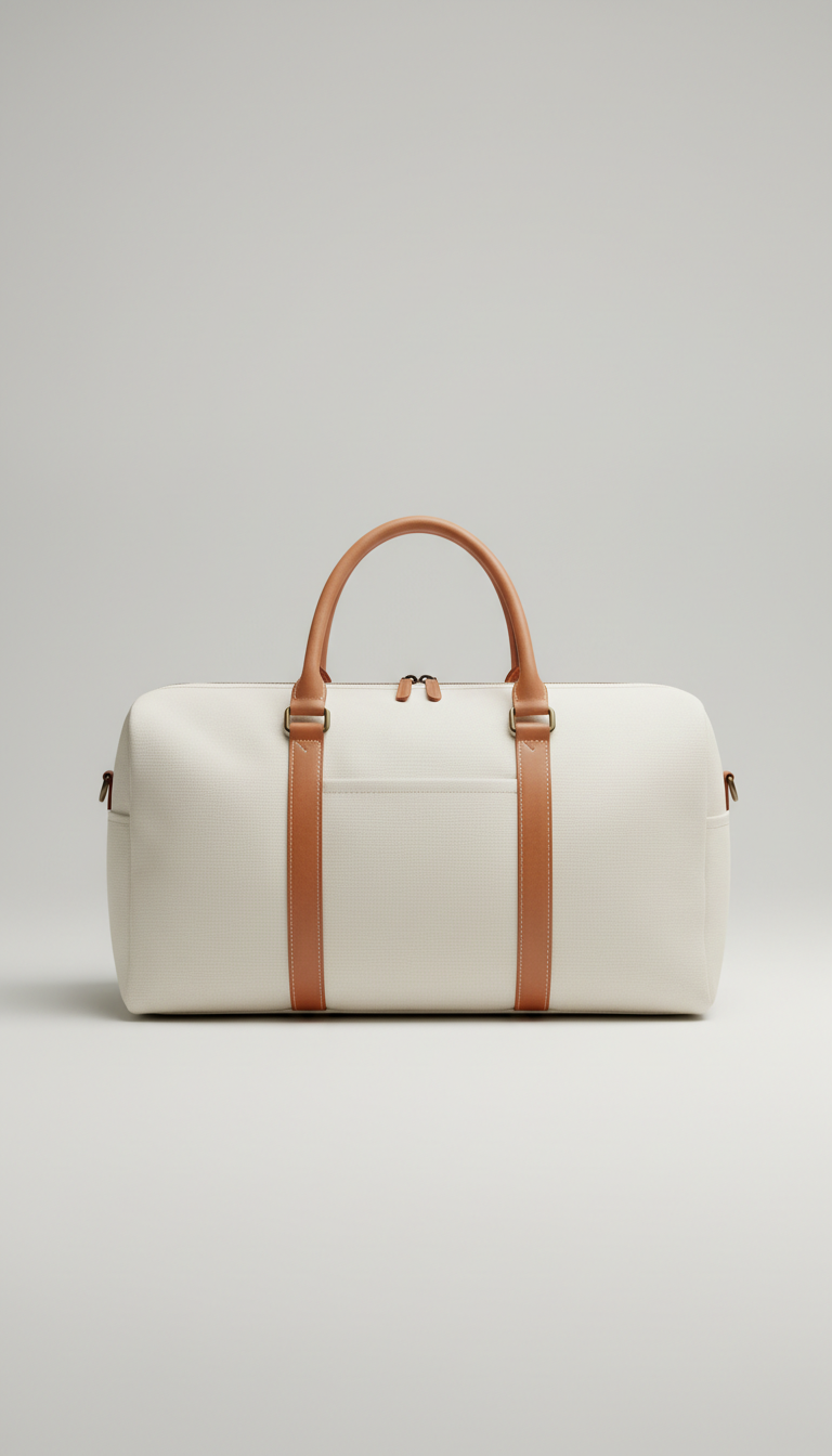 City weekender duffle, cloud white
